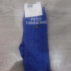 Paillettes attitude - Chaussettes Équitation Adultes "Petit tonnerre" – Bleues