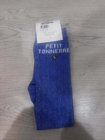 Paillettes attitude - Chaussettes Équitation Adultes "Petit tonnerre" – Bleues
