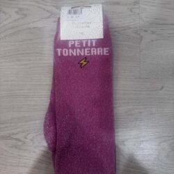 Chaussettes adulte Petit Tonnerre fuchsia Paillettes Attitude