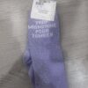 Chaussettes adulte Trop Mignonne pour Tomber mauve Paillettes Attitude
