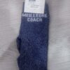 Chaussettes adulte Meilleure Coach marine Paillettes Attitude