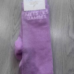 Chaussettes adulte Mets les jambes roses Paillettes Attitude