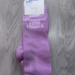 Chaussettes Trop Mignonne pour Tomber Roses