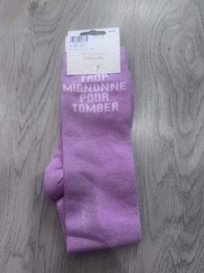 IMG_4454 Chaussettes Trop Mignonne pour Tomber Roses