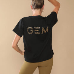T-shirt Éclair GEM Noir Léopard