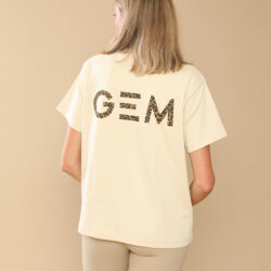 T-shirt Éclair GEM Beige Léopard