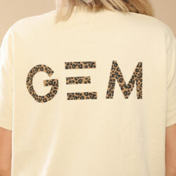 T-shirt Éclair GEM Beige Léopard