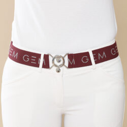 Ceinture ZAZA GEM Bordeaux