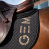 Tapis Jumping TEN GEM noir logo léopard