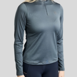 Polo Montar MoVeronica Thermo Dark Slate avec détails Golden Quartz