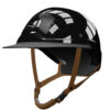 Casque Flex-On Armet Star noir M jugulaire marron visière Angel