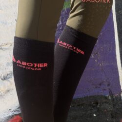 Chaussettes Le Sabotier noir corail taille unique