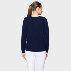 Pull femme Samshield Candice Navy FW26 en laine et cachemire