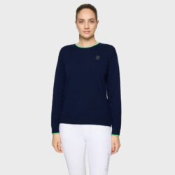 Pull femme Samshield Candice Navy FW26 en laine et cachemire